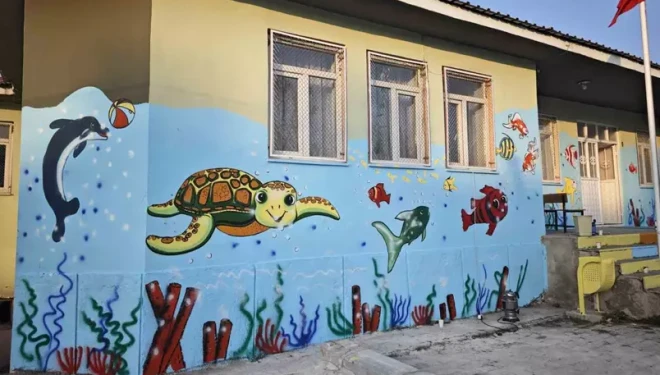 Van Güzel Sanatlar Lisesinden anaokuluna renkli dokunuş