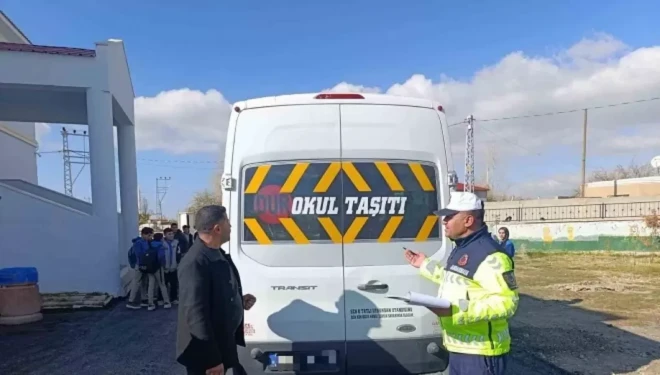 Van’da okul servisleri denetlendi