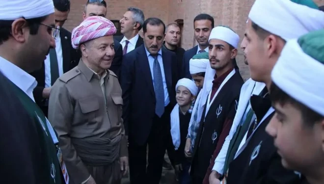 Barzani, Cizre'de konuştu: Barış sürecini destekliyoruz...