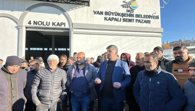 Van’da Semt Pazarı’nda büyük gerginlik: 613 esnafa 250 yer