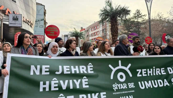 Van'da uyuşturucuya karşı kitlesel yürüyüş