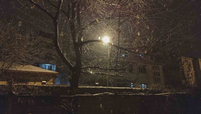 Erciş’te kar yağışı
