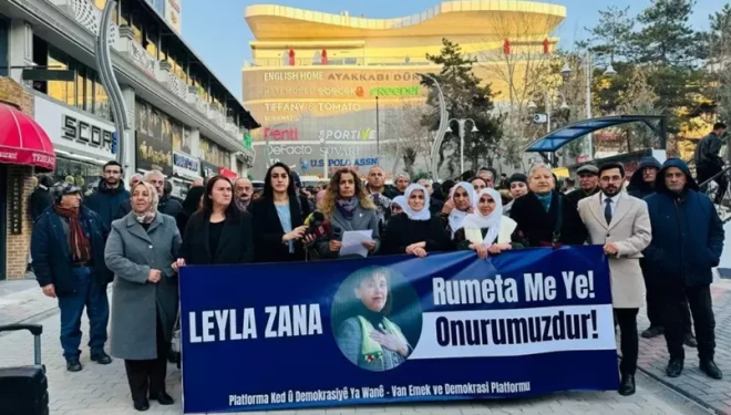 Leyla Zana’ya yönelik ırkçı saldırı Van'da protesto edildi