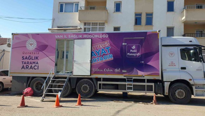 Mobil kanser tarama aracı Başkale’de