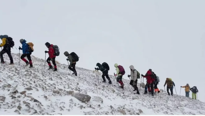 Artos Dağı’nda tipi ve fırtına