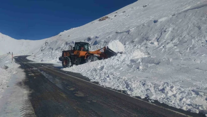 Yoğun tipi ve çığ tehlikesi nedeniyle kapatılan Bahçesaray-Hizan yolu ulaşıma açıldı
