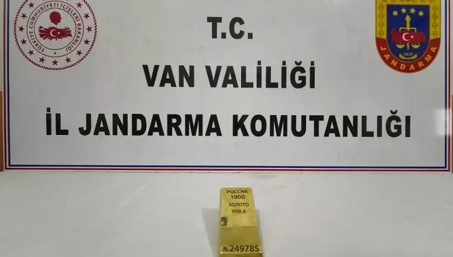 Van’da 1 kiloluk kültçe altın ele geçirildi