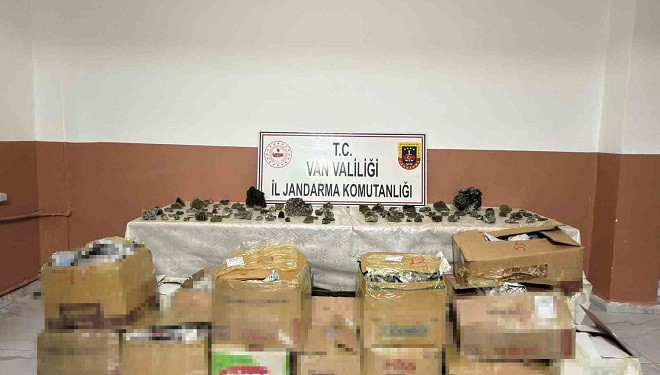 Van’da bin 410 adet epidotlu kuvars taşı ele geçirildi