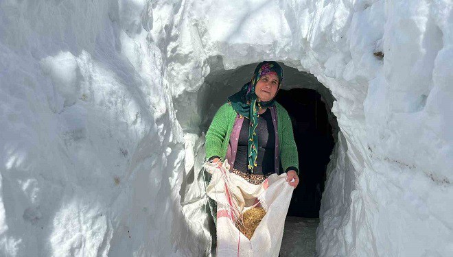 Kardan tünellerden geçen yaşam
