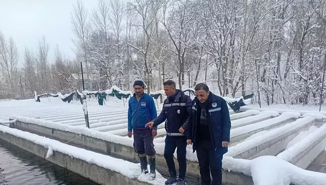 Van’da zorlu kış şartlarında alabalık üretimi mercek altında