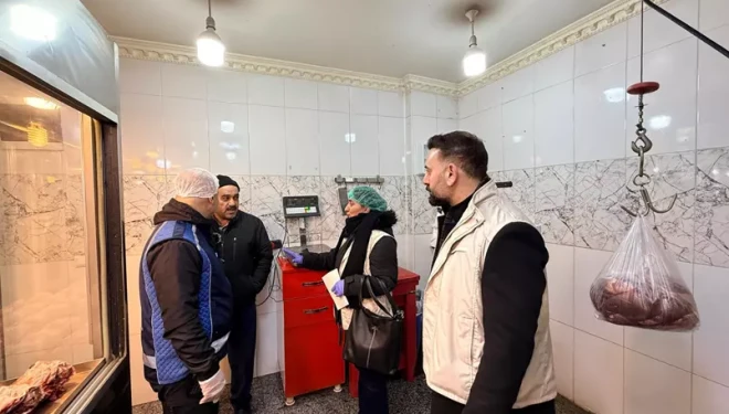 VBB zabıtasından Sakatatçılar Çarşısı’na sıkı denetim