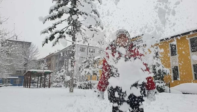 Van’ın o ilçesi'nde eğitime kar engeli
