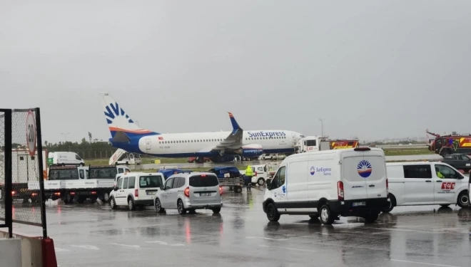 Antalya Havalimanı'nda korkutan kaza