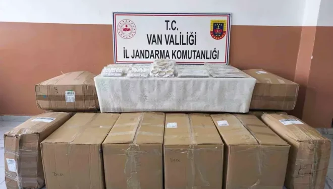 Van’da 17 bin 160 adet kaçak bijuteri malzemesi