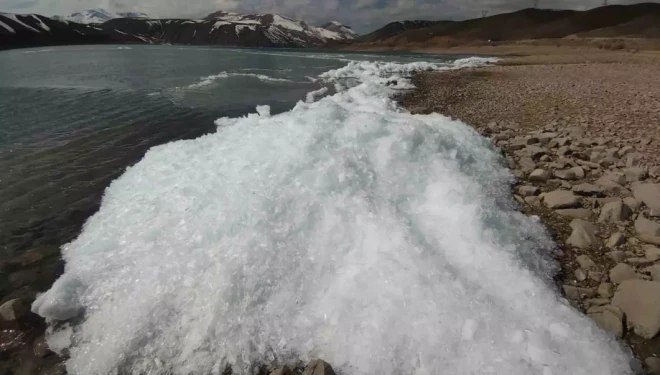 Van’da baraj gölünde