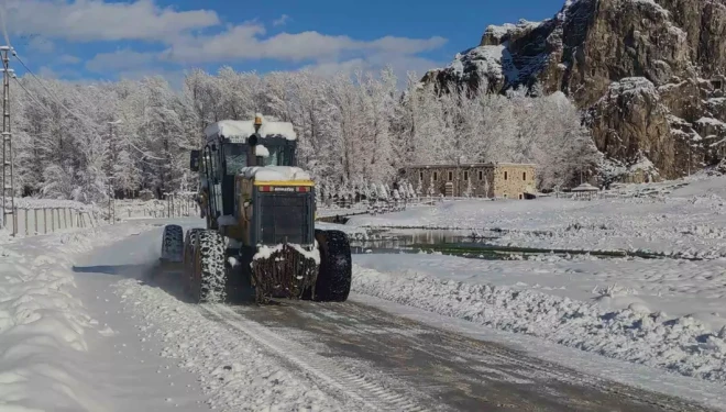Van’da kardan dolayı kapanan 390 yoldan 230’u açıldı