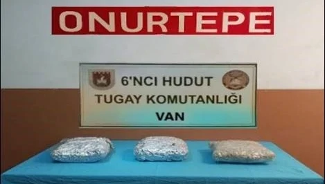 MSB: Van hudut hattında 4 kilo 60 gram uyuşturucu ele geçirildi