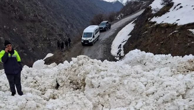 Çatak’ta çığ düştü