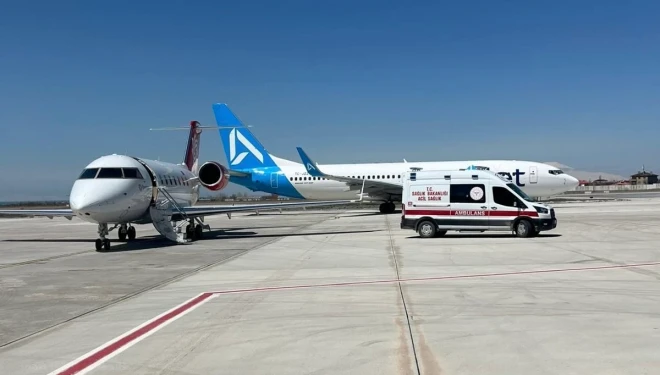 Vanlı iki çocuk için ambulans uçak havalandı