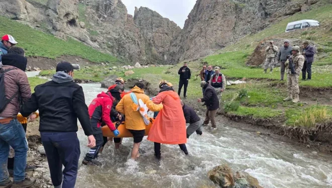 Van’da dağda mahsur kalan vatandaş