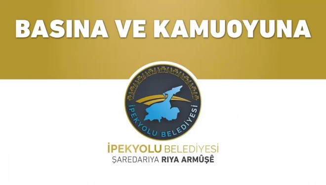İpekyolu Belediyesi’nden uyarı