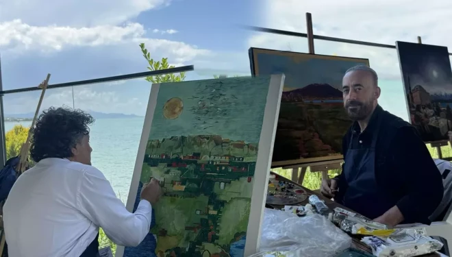 Van Gölü Ulusal Sanat Çalıştayı ve Sergisi sanatseverlerle buluştu