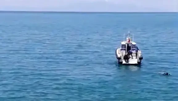 Van Gölü'ne düşen otomobilin sürücüsü