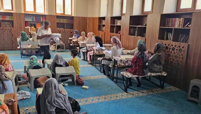 Van'da yaz Kur'an Kurslarında çocuklara sıfır atık eğitimi