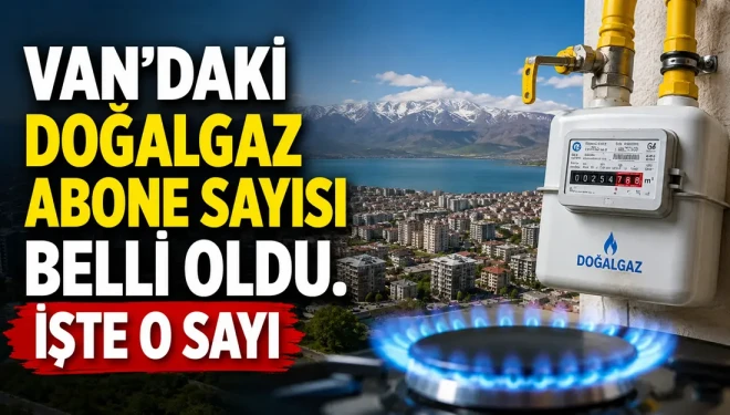 Van'da doğal gaz abone sayısı 174 bini aştı