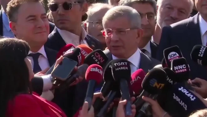 Ahmet Davutoğlu ifadesinin ardından konuştu