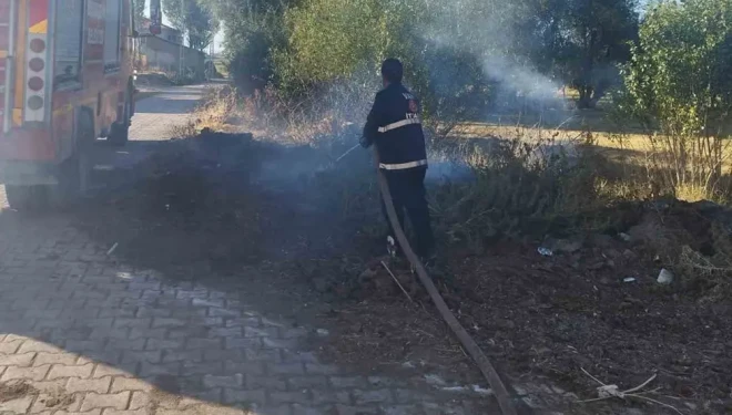 Van’da örtü yangını