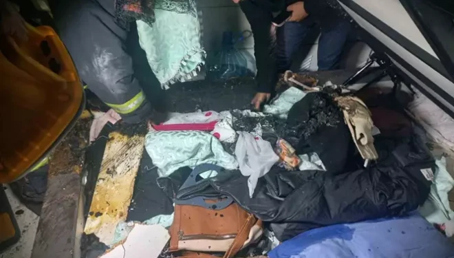 Van’da ev yangını