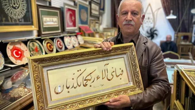 Vanlı hattat, ecdadın sanatını geleceğe taşıyor