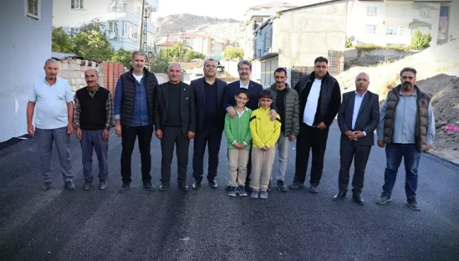 Eşbaşkanların incelediği okul yolunda çalışmalar tamamlandı