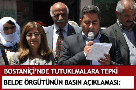 Bostaniçi'nde tutuklamalara ilişkin basın açıklaması düzenlendi    - Van Haberleri
