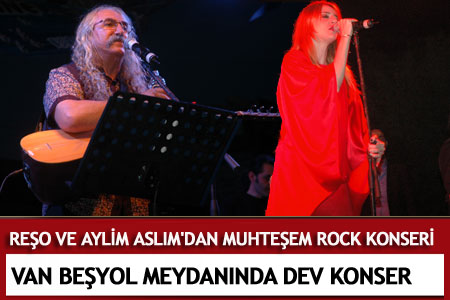 Reşo ve Aylin Aslım'dan Van'da Rock Konseri  - Van Haberleri