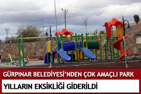 Gürpınar Belediyesi'nden Çok Amaçlı Park  - Gürpınar Haberleri