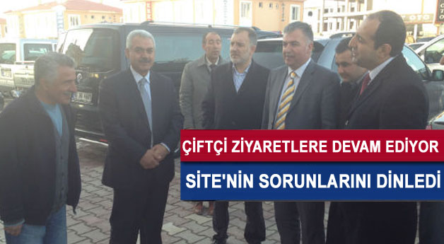 Milletvekili Fatih Çiftçi ve Partililer Oto Galericiler Sitesini Ziyaret Etti