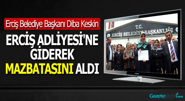 Erciş Belediye Başkanı Diba Keskin Mazbatasını Aldı