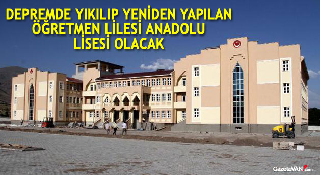 Alparslan Anadolu Lisesi Açılıyor
