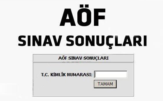 AÖF 6-7 Aralık Sınav Sonuçları Açıklandı