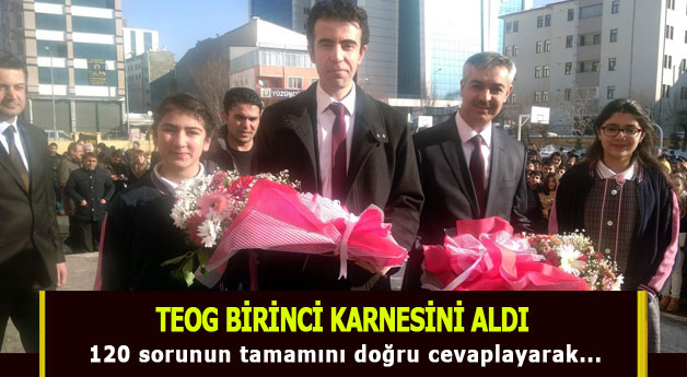 TEOG Birinci Karnesini Aldı