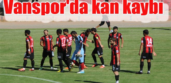 Büyükşehir Belediye Vanspor'da kan kaybı