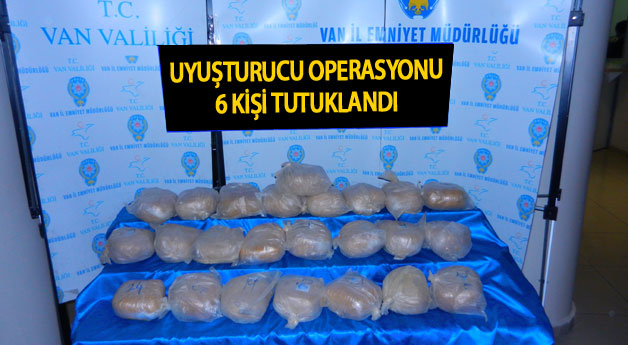 Van'da Uyuşturucu Operasyonları: 6 Kişi Tutuklandı