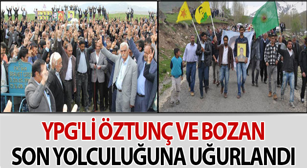 YPG'li Öztünç ve Bozan son yolculuğuna uğurlandı