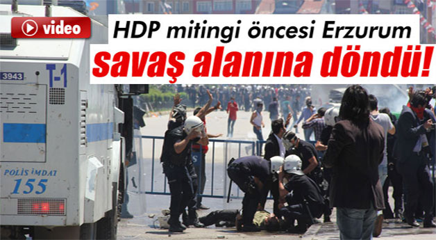 HDP mitingi öncesi ve sonrası ortalık savaş alanına döndü