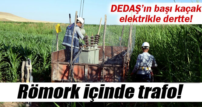 Römork içinde kaçak trafo