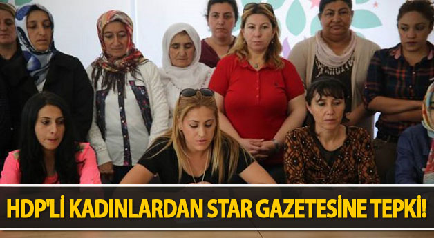 Van'daki HDP'li Kadınlar Star Gazetesini Protesto Etti