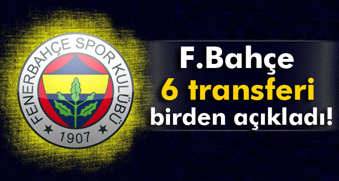 Fenerbahçe'den 6 transfer birden!