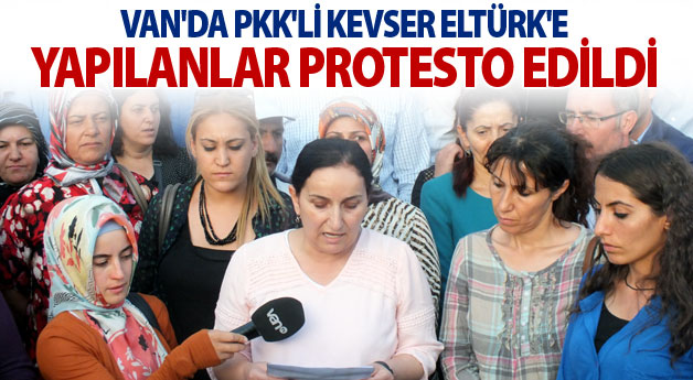 Van'da Binlerce Kişi PKK'li Kevser Eltürk'e Yapılanları Protesto Etti